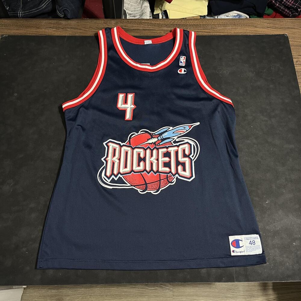 Vintage Houston Rockets Jersey Mens 48 NBA Basketball Charles Barkley Champion